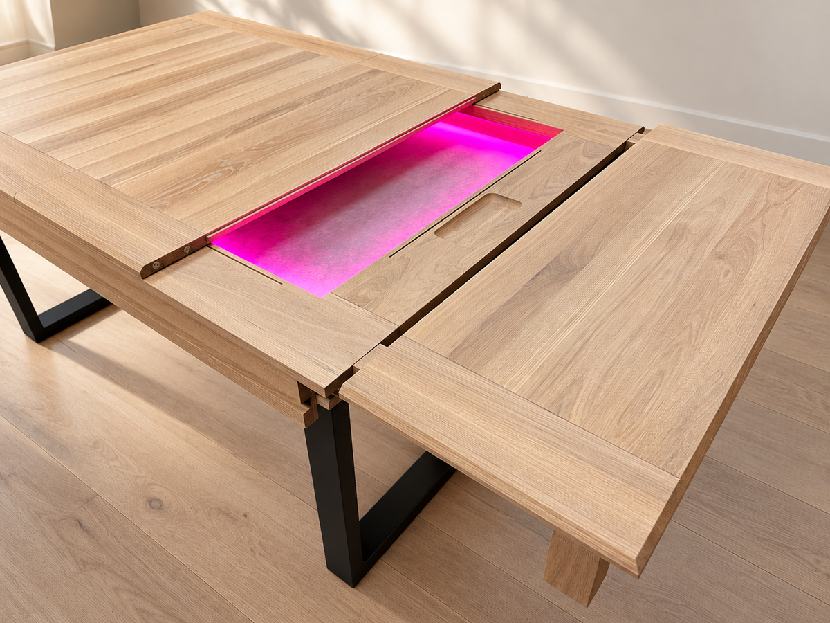 Telescopic Extension Rails & Tabletop Leaves