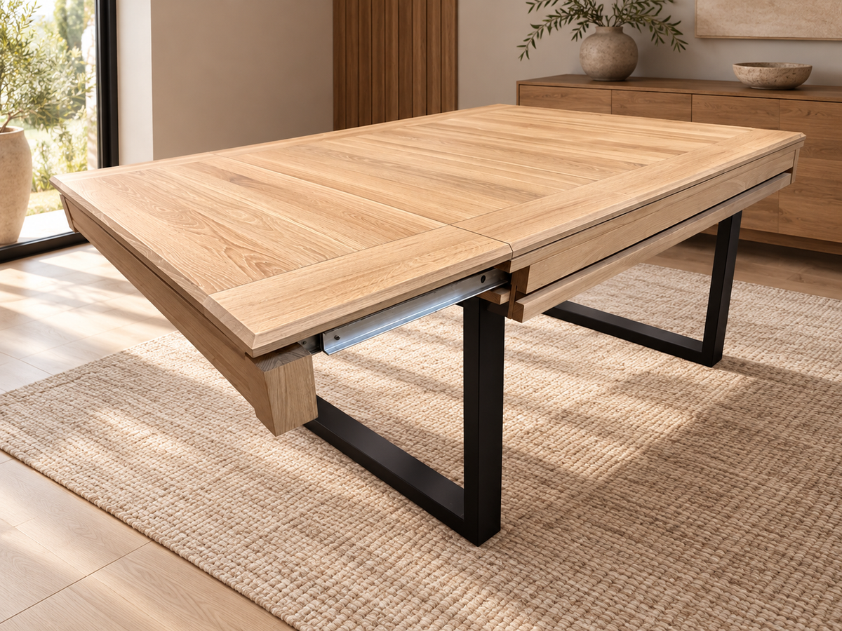 Telescopic Extension Rails & Tabletop Leaves