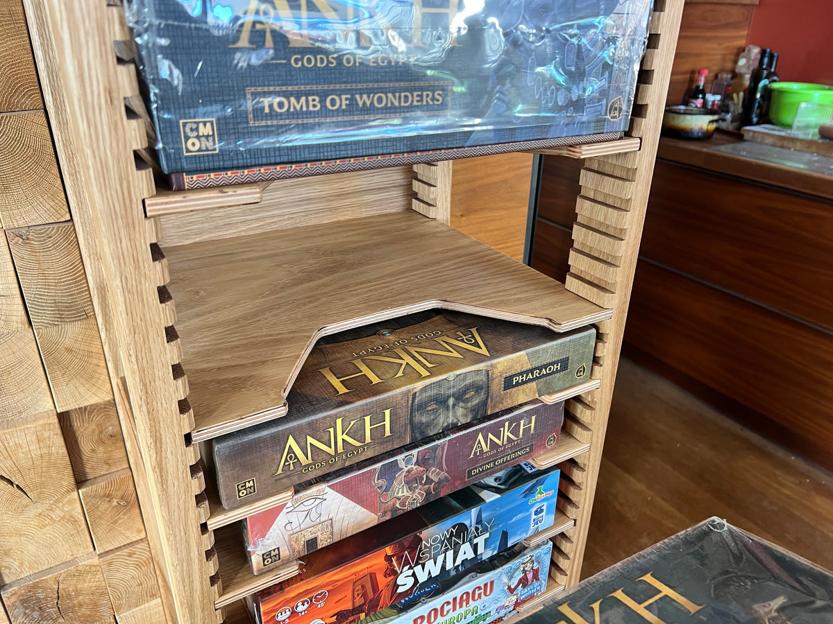 A Game Racking Board Game Rack – Additional Oak Shelf – The Crown