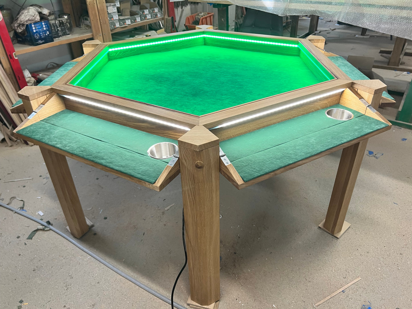 Mission Hex – Premium Oak Board Game Table