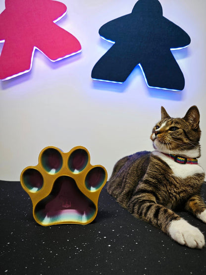 Neon animal paw