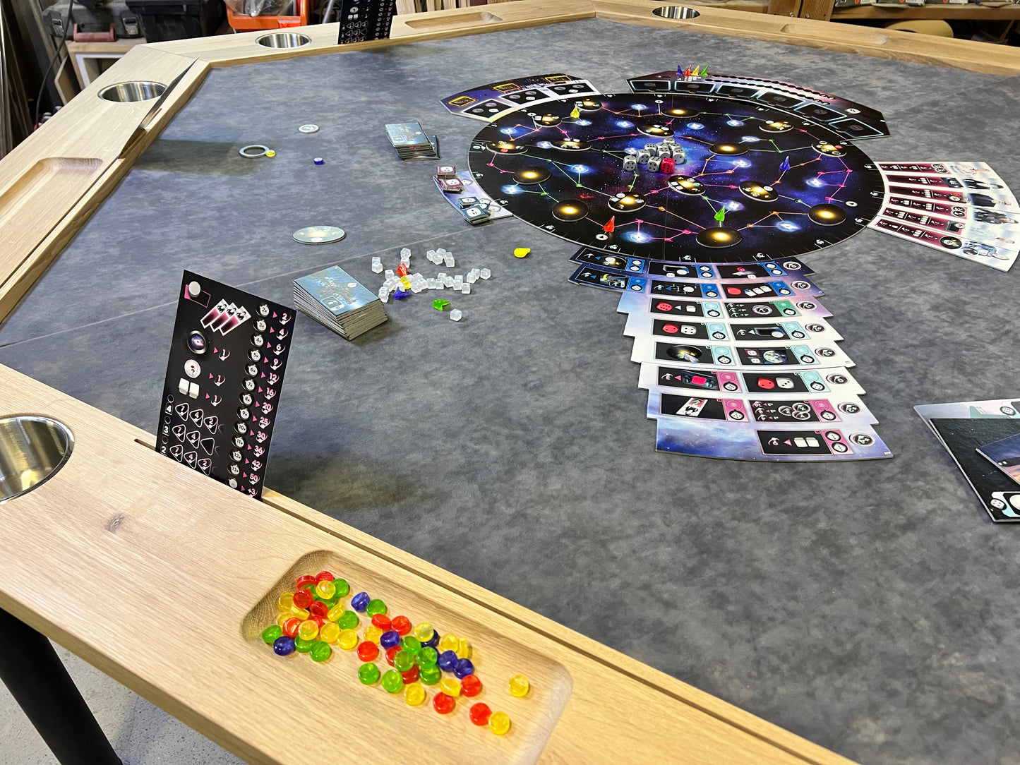 RAID HEX - Hexagonal Tabletop Overlay / Optional Stand-Alone Table