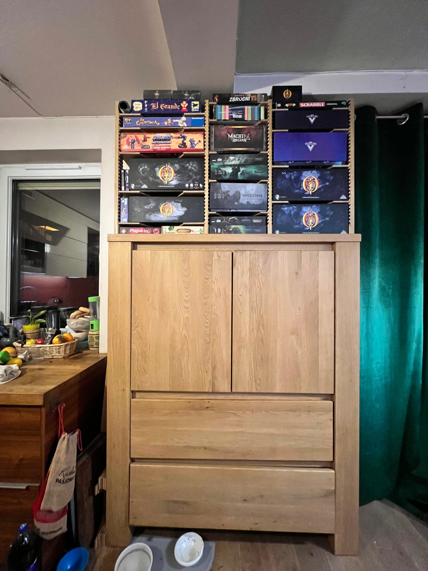 Board Game Rack – Handcrafted Modular Oak Storage for Board Games (Pre-Order)