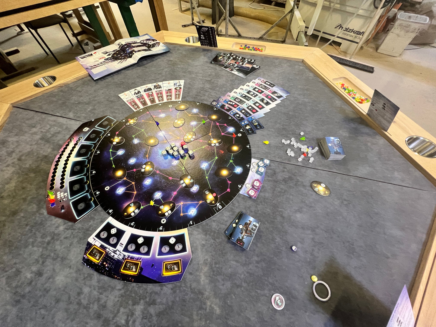 RAID HEX - Hexagonal Tabletop Overlay / Optional Stand-Alone Table