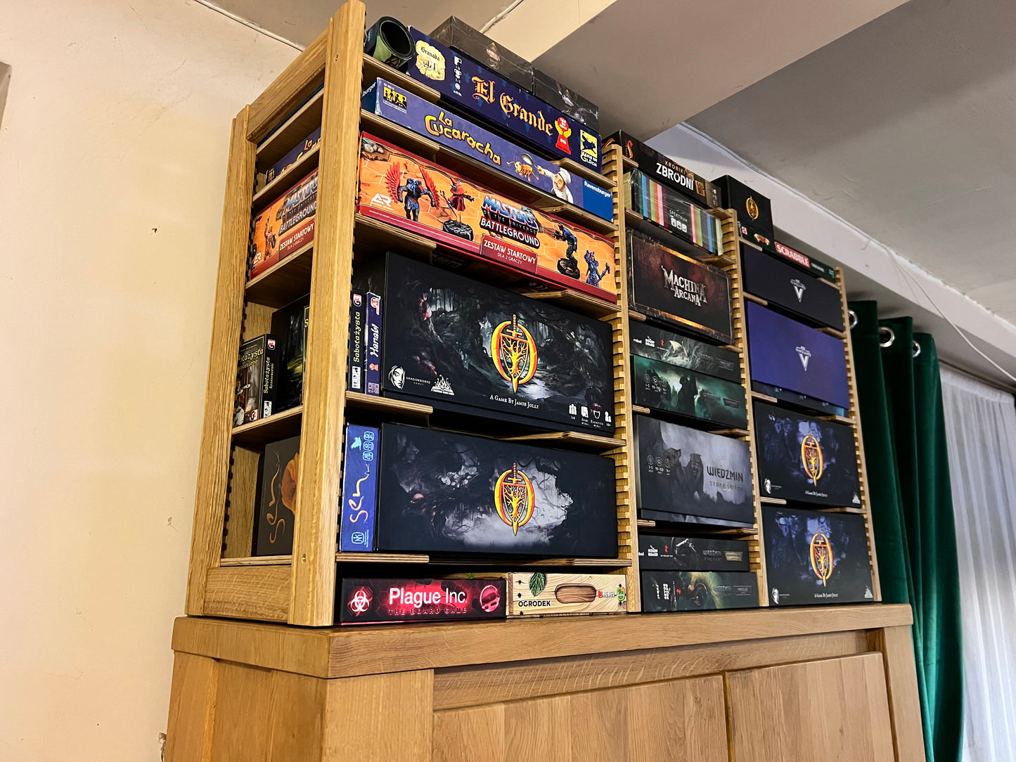 Board Game Rack – Handcrafted Modular Oak Storage for Board Games (Pre-Order)