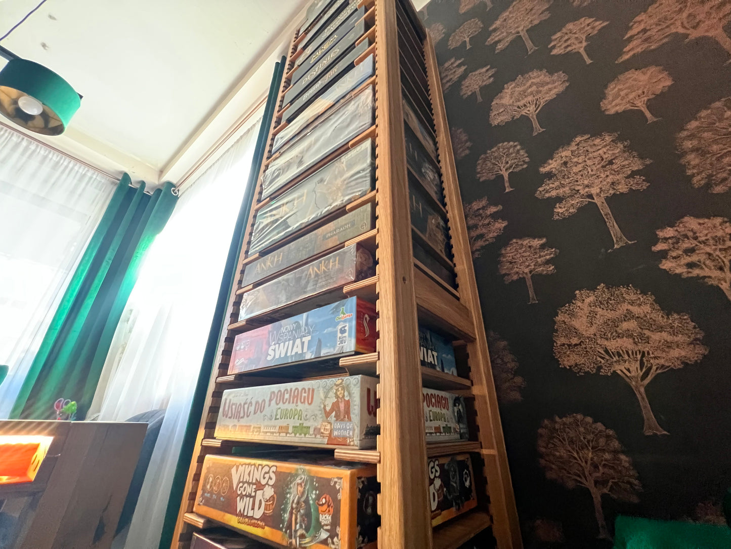 Board Game Rack – Handcrafted Modular Oak Storage for Board Games (Pre-Order)