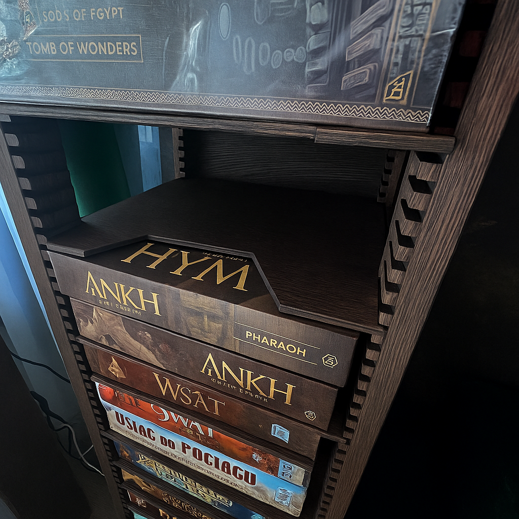 Board Game Rack – Handcrafted Modular Oak Storage for Board Games (Pre-Order)