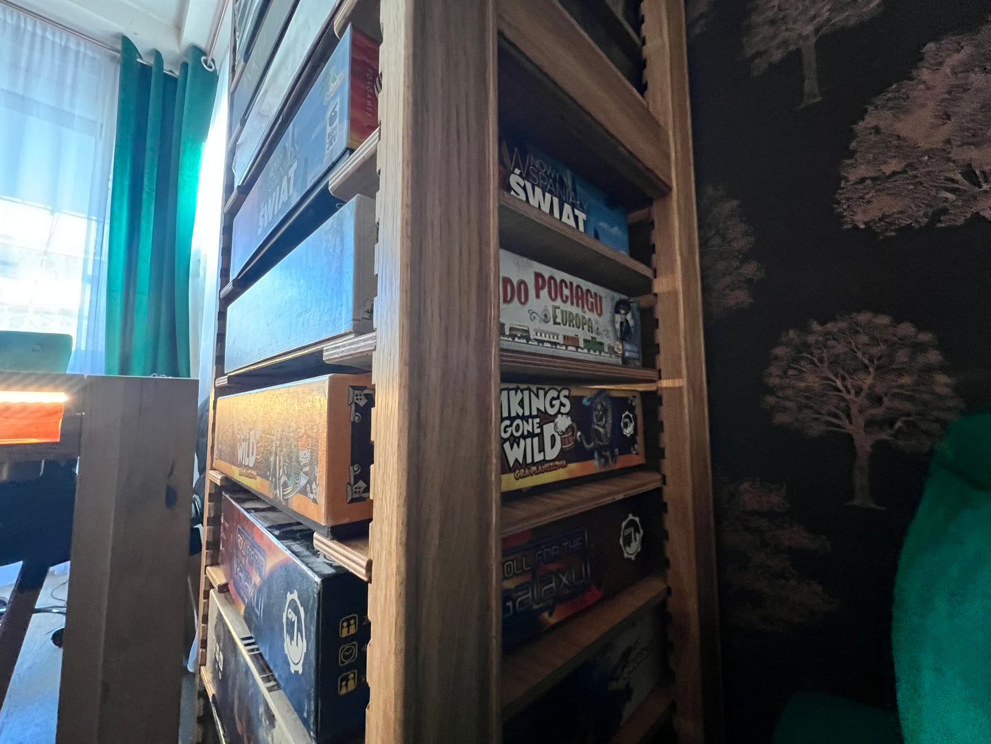 Board Game Rack – Handcrafted Modular Oak Storage for Board Games (Pre-Order)