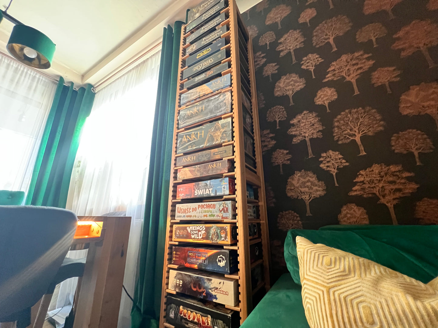 Board Game Rack – Handcrafted Modular Oak Storage for Board Games (Pre-Order)