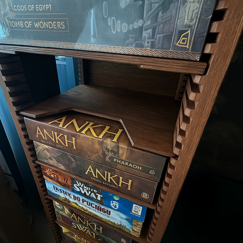 Board Game Rack – Handcrafted Modular Oak Storage for Board Games (Pre-Order)