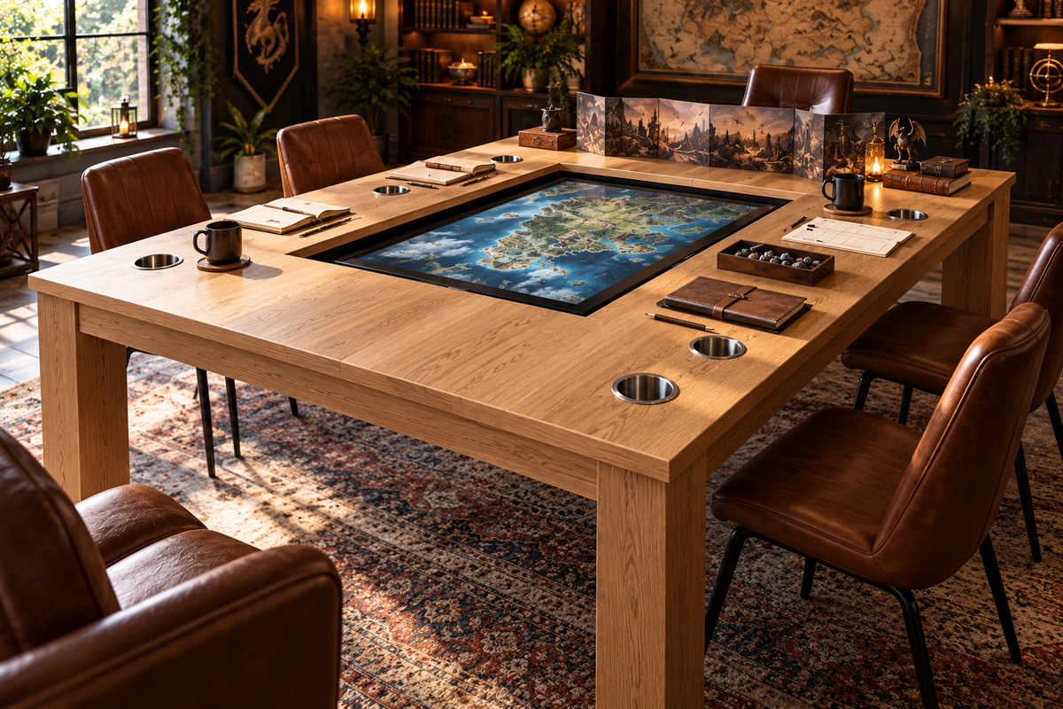 Dreamventure RPG Table with TV Recess