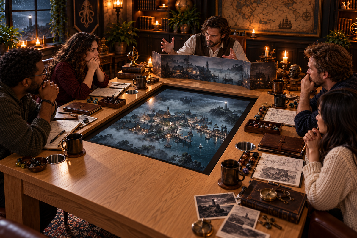 Dreamventure RPG Table with TV Recess