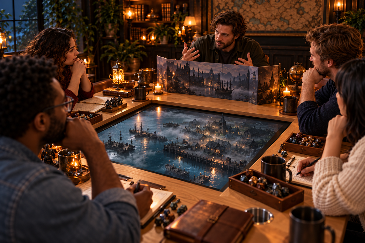 Dreamventure RPG Table with TV Recess