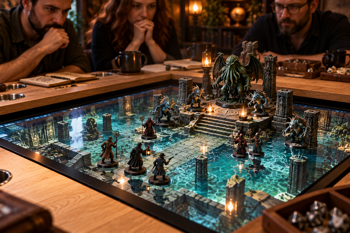 Dreamventure RPG Table with TV Recess