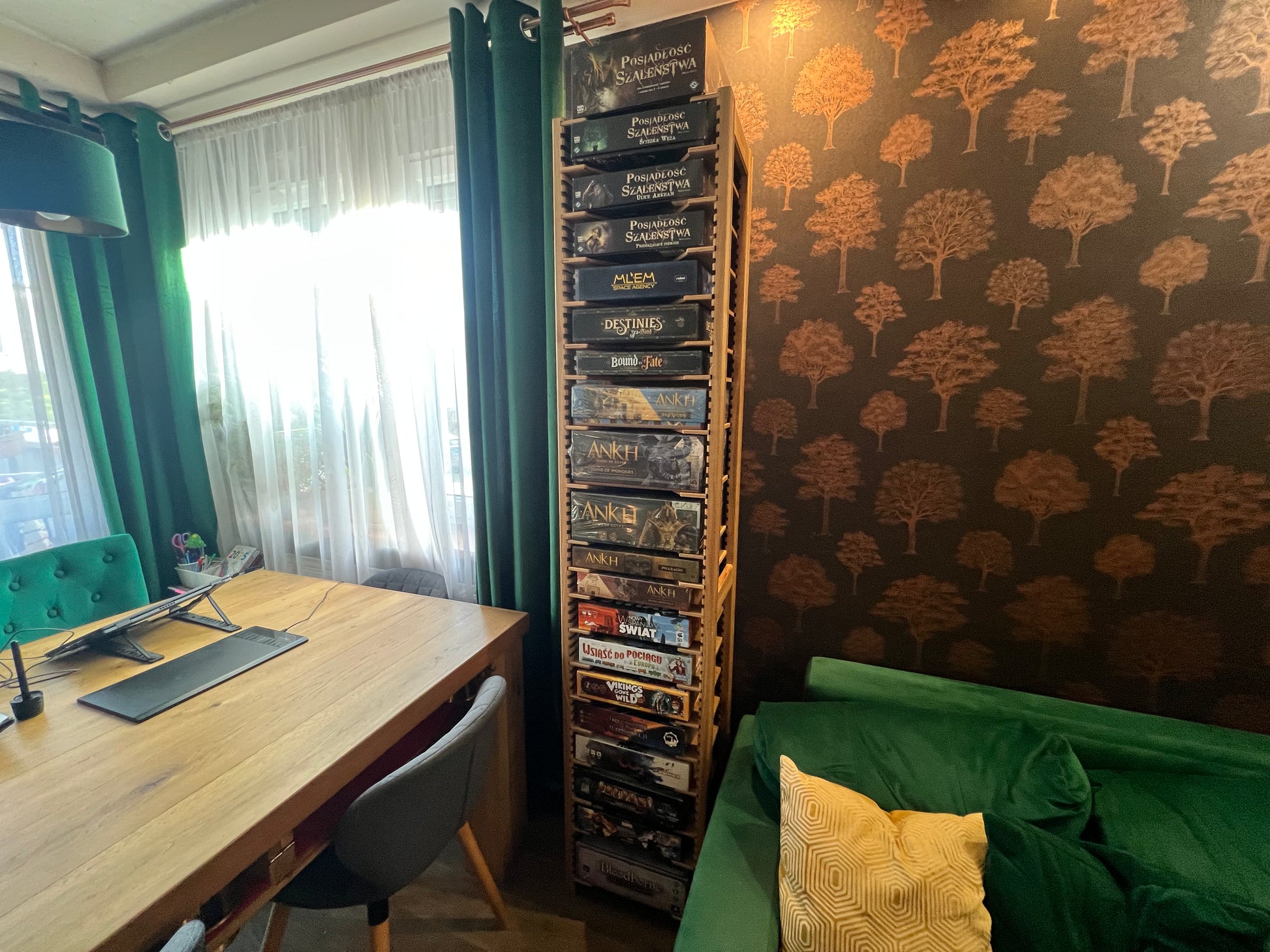 Board Game Rack – Handcrafted Modular Oak Storage for Board Games (Pre ...