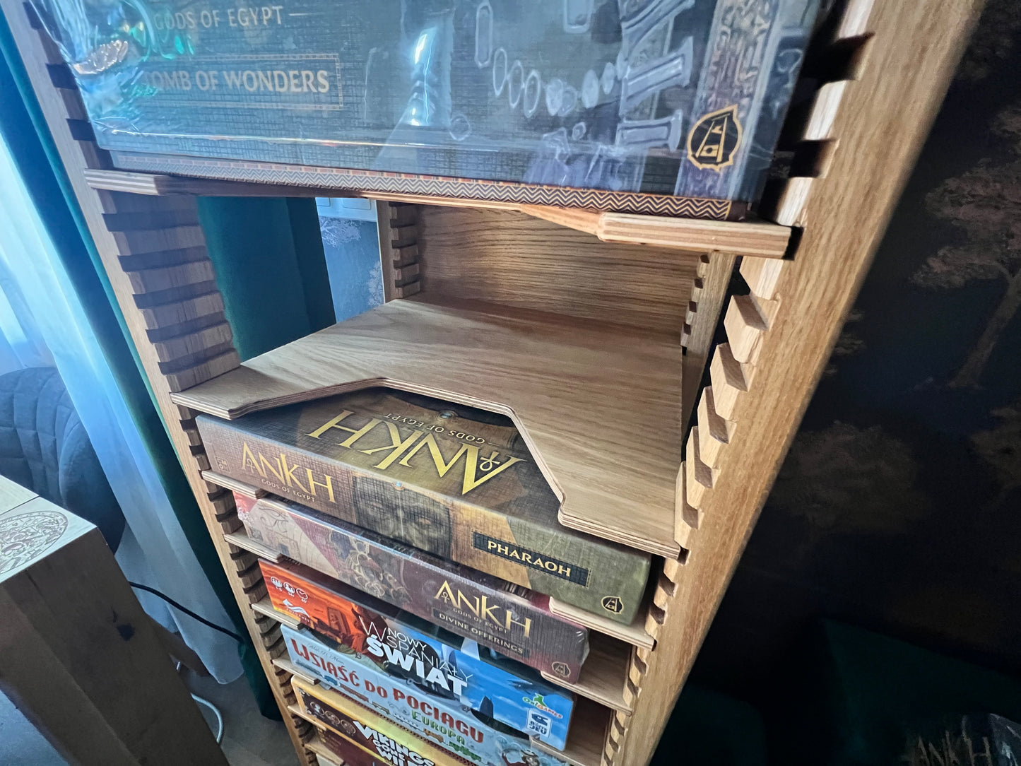 Board Game Rack – Additional Oak Shelf