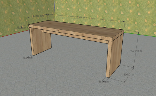 Bench - Laminated board