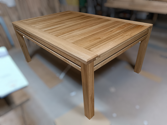 Sojourn – Custom Solid Oak Board Game Table with Magnetic Accessories Rail