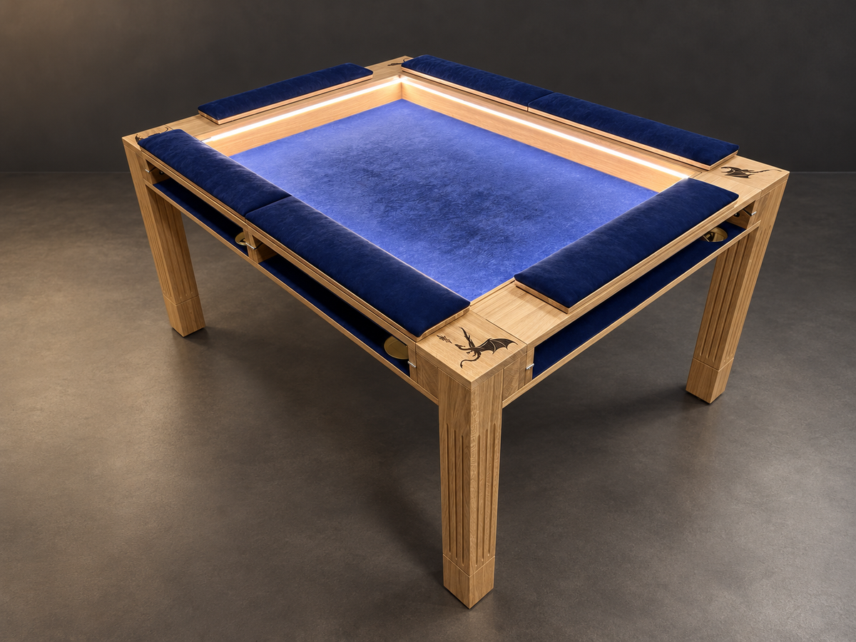 MISSION oak table, Puma Electric playfield, seven-zone lighting